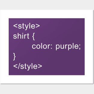 HTML Style - Purple Posters and Art